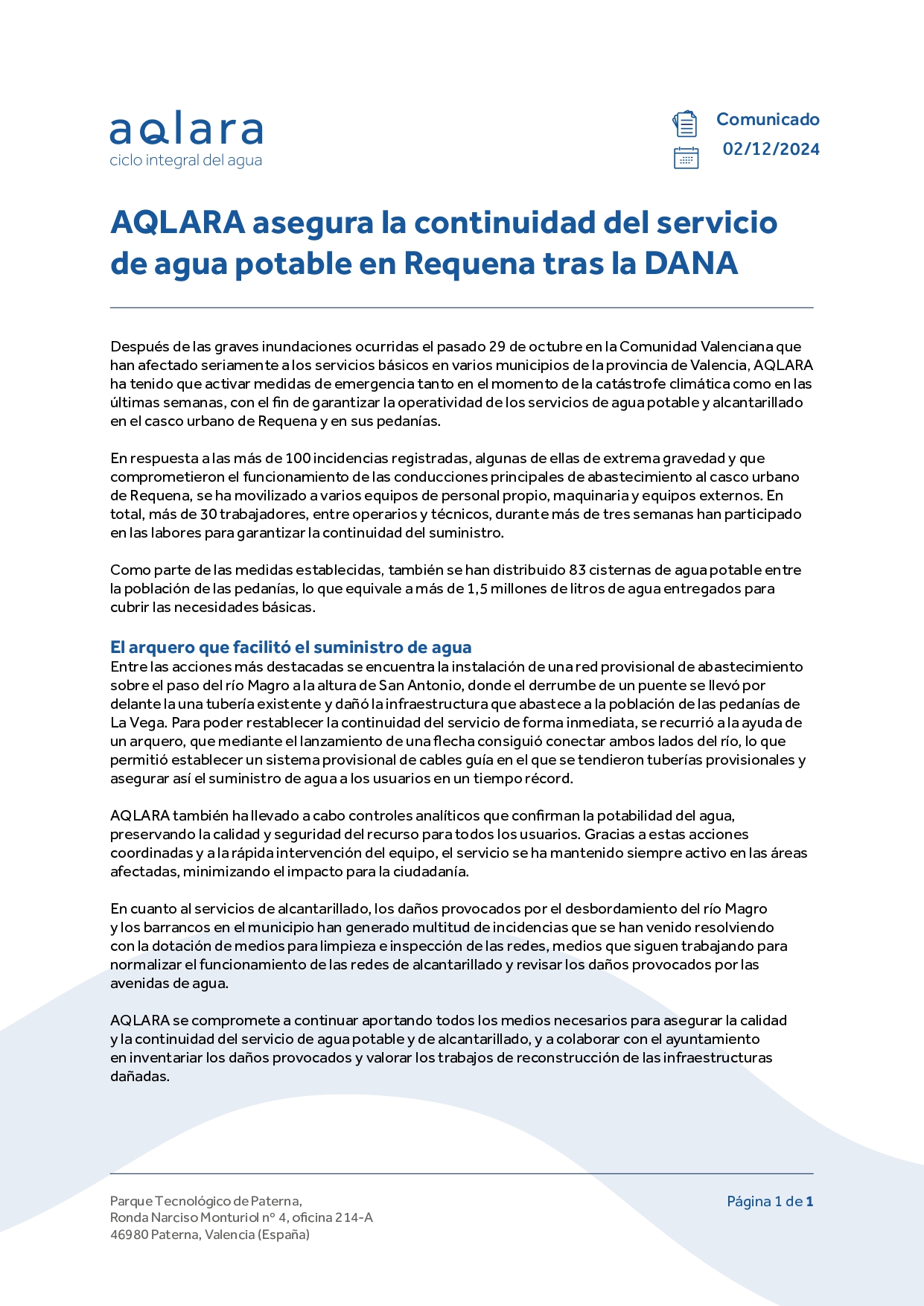 comunicado aqlara